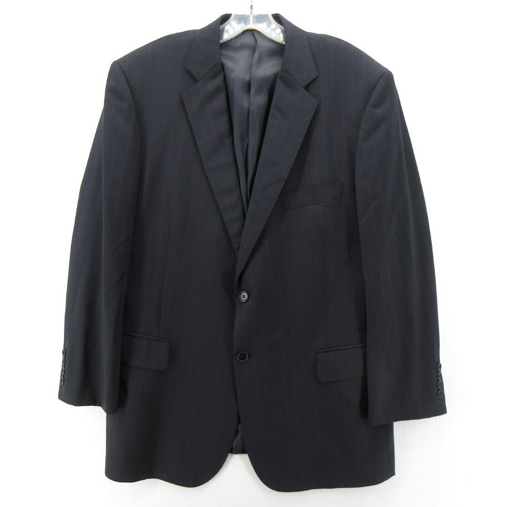 Brooks Brothers Sport Coat 42 Blazer Wool Blend Jacket Pinstripe Preppy